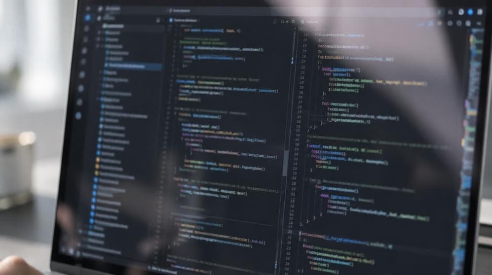 Model development displayed on a computer screen